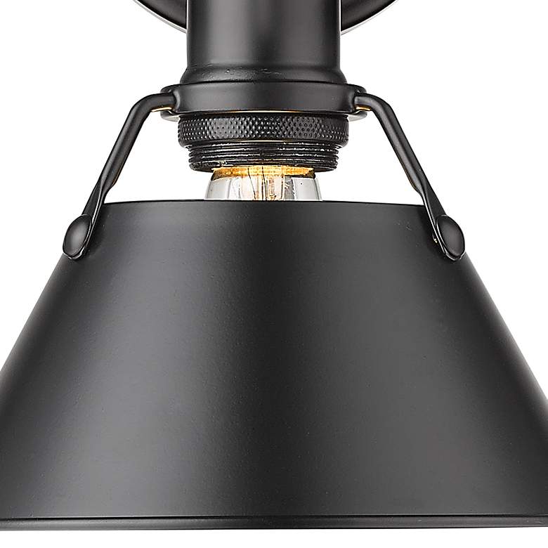 Image 2 Orwell 10" High Matte Black Wall Sconce more views