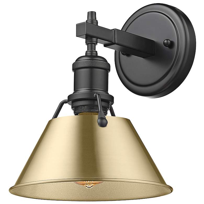 Image 3 Orwell 10" High Matte Black Wall Sconce more views
