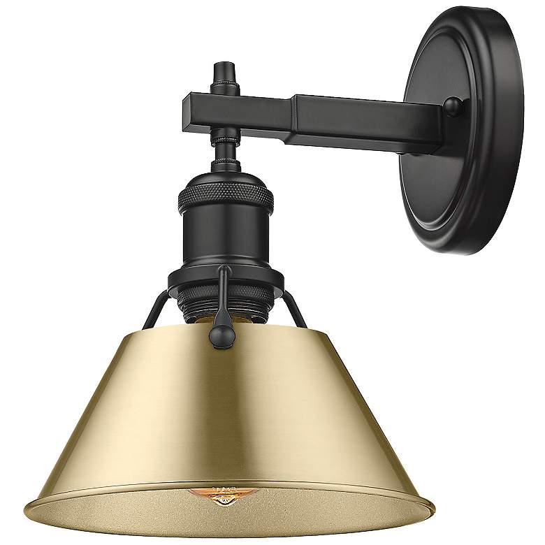 Image 4 Orwell 10" High Matte Black Wall Sconce more views