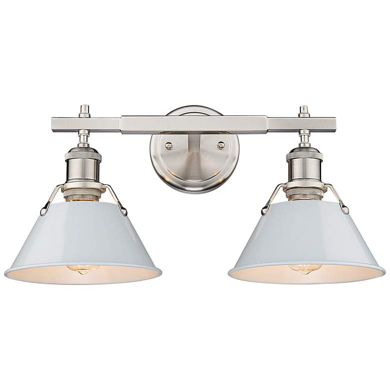 Image 3 Orwell 10" High Pewter 2-Light Wall Sconce