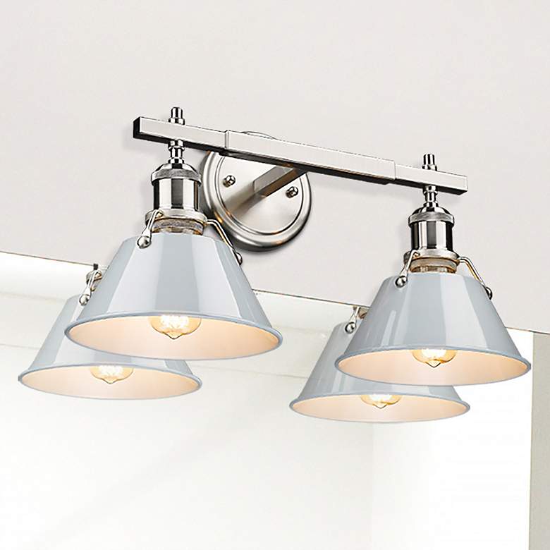 Image 2 Orwell 10" High Pewter 2-Light Wall Sconce
