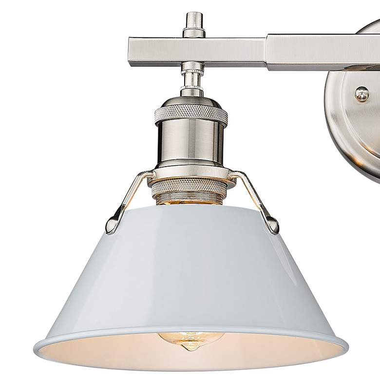 Image 4 Orwell 10" High Pewter 2-Light Wall Sconce more views