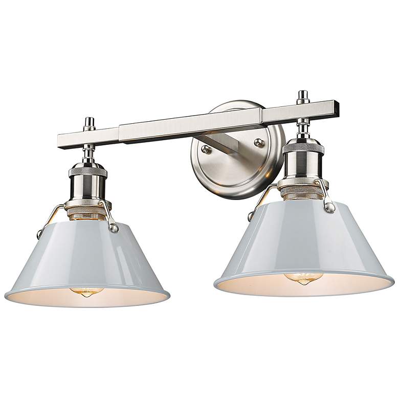 Image 6 Orwell 10" High Pewter 2-Light Wall Sconce more views