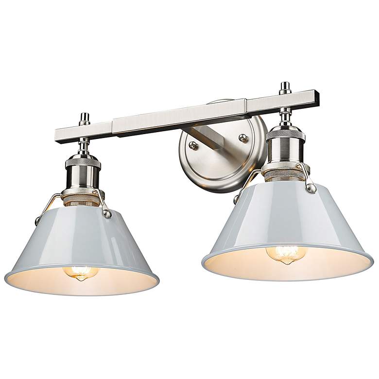 Image 7 Orwell 10" High Pewter 2-Light Wall Sconce more views