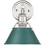 1_Orwell 10" High Pewter and Pine Green Wall Sconce