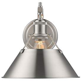 Image1 of Orwell 10" Wide 1-Light Wall Sconce in Pewter