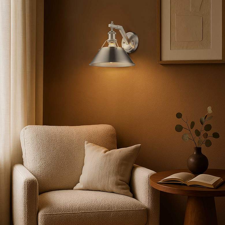 Image 3 Orwell 10" Wide 1-Light Wall Sconce in Pewter more views