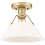2_Orwell 10" Wide Brushed Champagne Bronze Ceiling Light