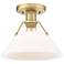 Orwell 10" Wide Brushed Champagne Bronze Ceiling Light