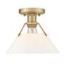 3_Orwell 10" Wide Brushed Champagne Bronze Ceiling Light more views