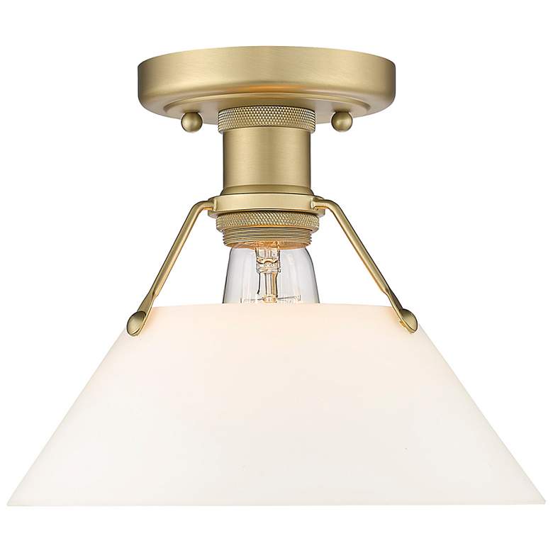 Image 4 Orwell 10" Wide Brushed Champagne Bronze Ceiling Light more views