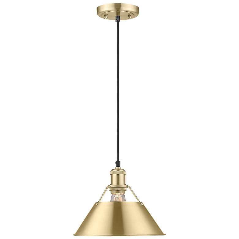 Image 1 Orwell 10" Wide Brushed Champagne Bronze Pendant Light