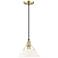 Orwell 10" Wide Champagne Bronze and Opal Glass Mini Pendant