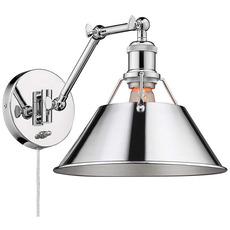 Image 1 Orwell 10 inch Wide Chrome 1-Light Swing Arm with Chrome