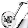 Orwell 10" Wide Chrome 1-Light Swing Arm with Chrome