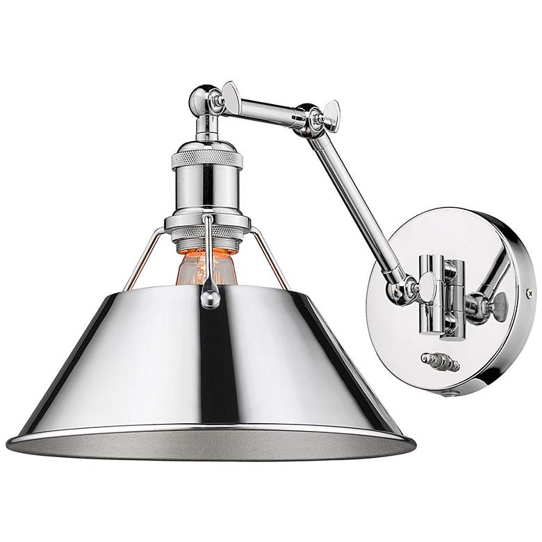 Image 6 Orwell 10" Wide Chrome 1-Light Swing Arm with Chrome more views