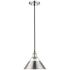 Orwell 10" Wide Chrome and Pewter Mini Pendant