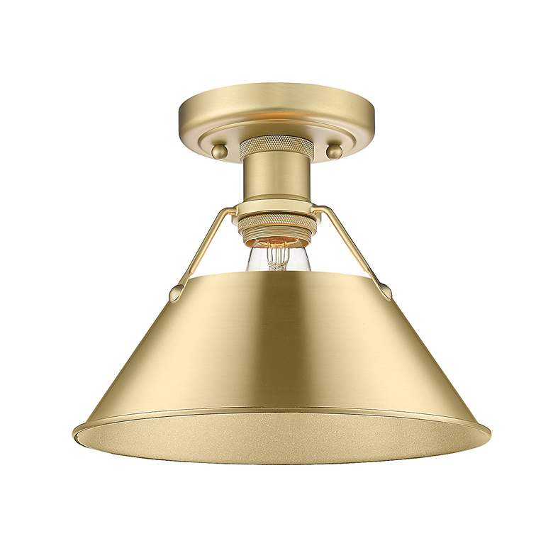 Image 3 Orwell 10" Wide Flush Mount in Brushed Champagne Bronze more views
