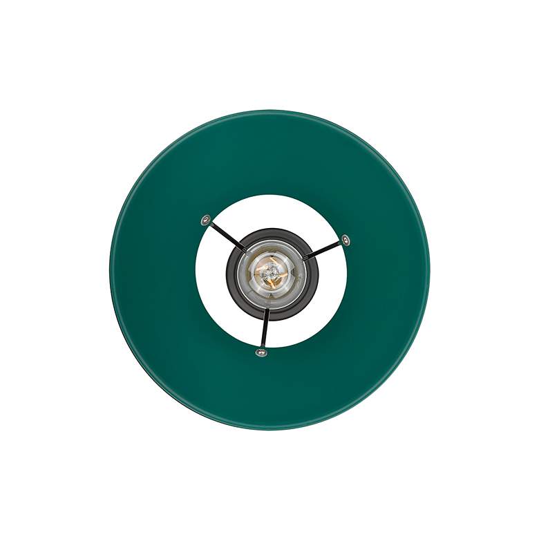 Image 3 Orwell 10" Wide Medium Pendant in Matte Black with Pine Green more views