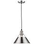 Orwell 10" Wide Pewter 1-Light Mini Pendant with Pewter Shade