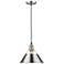 Orwell 10" Wide Pewter 1-Light Mini Pendant with Pewter Shade