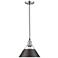 Orwell 10" Wide Pewter 1-Light Mini Pendant with Rubbed Bronze Shade