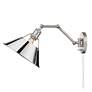 Thumbnail4 of Orwell 10" Wide Pewter 1-Light Swing Arm with Chrome more views