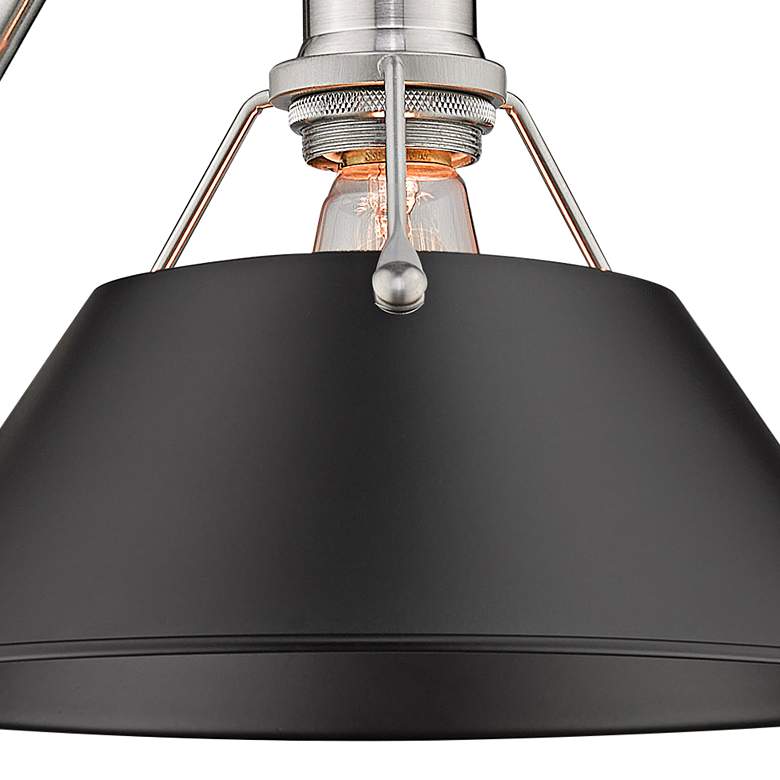 Image 2 Orwell 10" Wide Pewter 1-Light Swing Arm with Matte Black more views