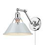 3_Orwell 10" Wide Swing Arm in Chrome with Dusky Blue more views