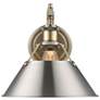 1_Orwell 10" Wide Wall Sconce in Aged Brass with Pewter