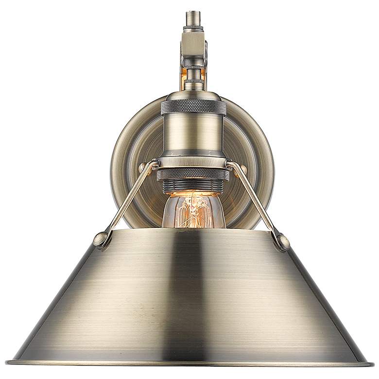 Image 1 Orwell 10" Wide Wall Sconce in Aged Brass
