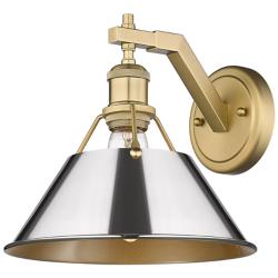 Orwell 10" Wide Wall Sconce in Brushed Champagne Bronze with Chrome