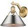 Orwell 10" Wide Wall Sconce in Brushed Champagne Bronze with Pewter