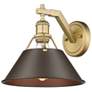 1_Orwell 10" Wide Wall Sconce in Brushed Champagne Bronze with Rubbed Br