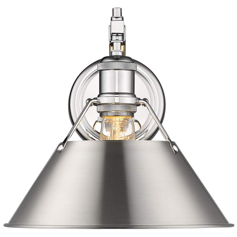Image 1 Orwell 10" Wide Wall Sconce in Chrome with Pewter