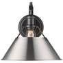 1_Orwell 10" Wide Wall Sconce in Matte Black with Pewter