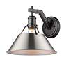 2_Orwell 10" Wide Wall Sconce in Matte Black with Pewter more views