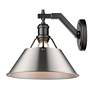 3_Orwell 10" Wide Wall Sconce in Matte Black with Pewter more views