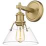 1_Orwell 10"H Brushed Champagne Bronze Clear Glass Wall Sconce
