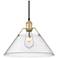 Orwell 14" Wide Brushed Champagne Bronze Pendant Light