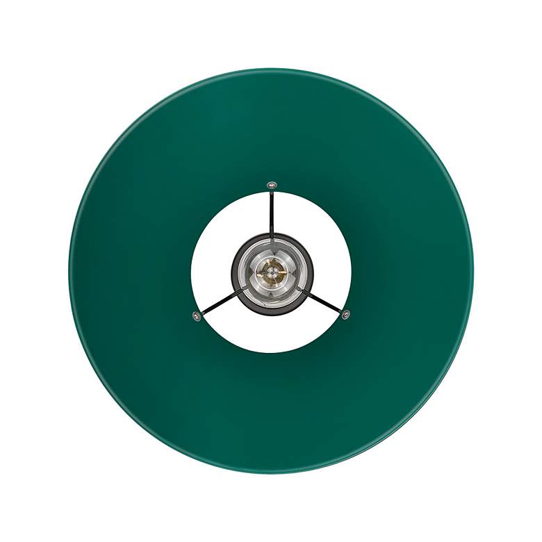 Image 4 Orwell 14" Wide Large Pendant in Matte Black with Pine Green more views