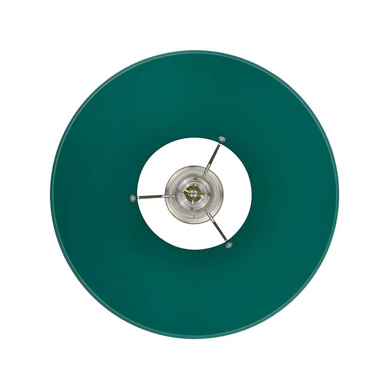 Image 2 Orwell 14" Wide Large Pendant in Pewter with Pine Green more views
