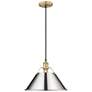 1_Orwell 14" Wide Pendant in Brushed Champagne Bronze with Chrome
