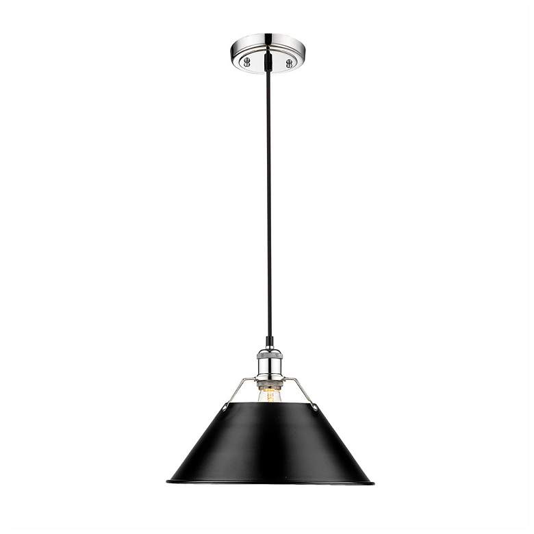 Image 1 Orwell 14" Wide Pendant in Chrome with Matte Black