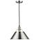 Orwell 14" Wide Pewter Cone Pendant Light