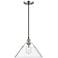 Orwell 14" Wide Pewter Pendant Light with Clear Glass