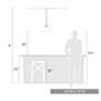 6_Orwell 14"W Matte Black Pendant Light with Opal Glass Shade more views