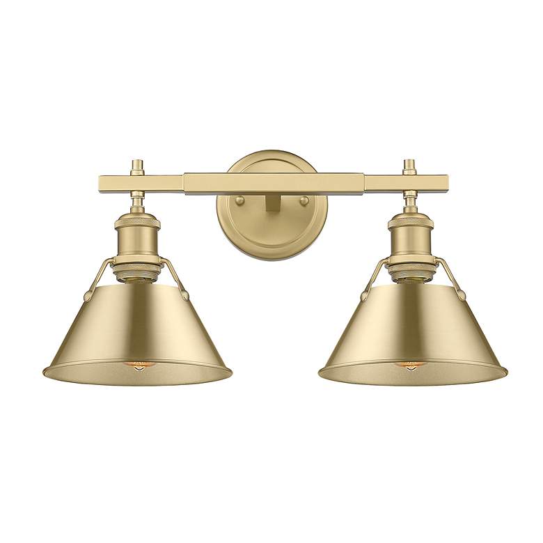Image 2 Orwell 18 1/4" Wide 2-Light Vanity Light in Brushed Champagne Bronze more views
