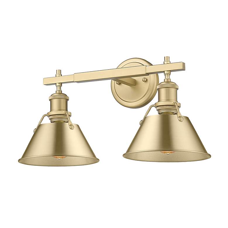 Image 3 Orwell 18 1/4" Wide 2-Light Vanity Light in Brushed Champagne Bronze more views
