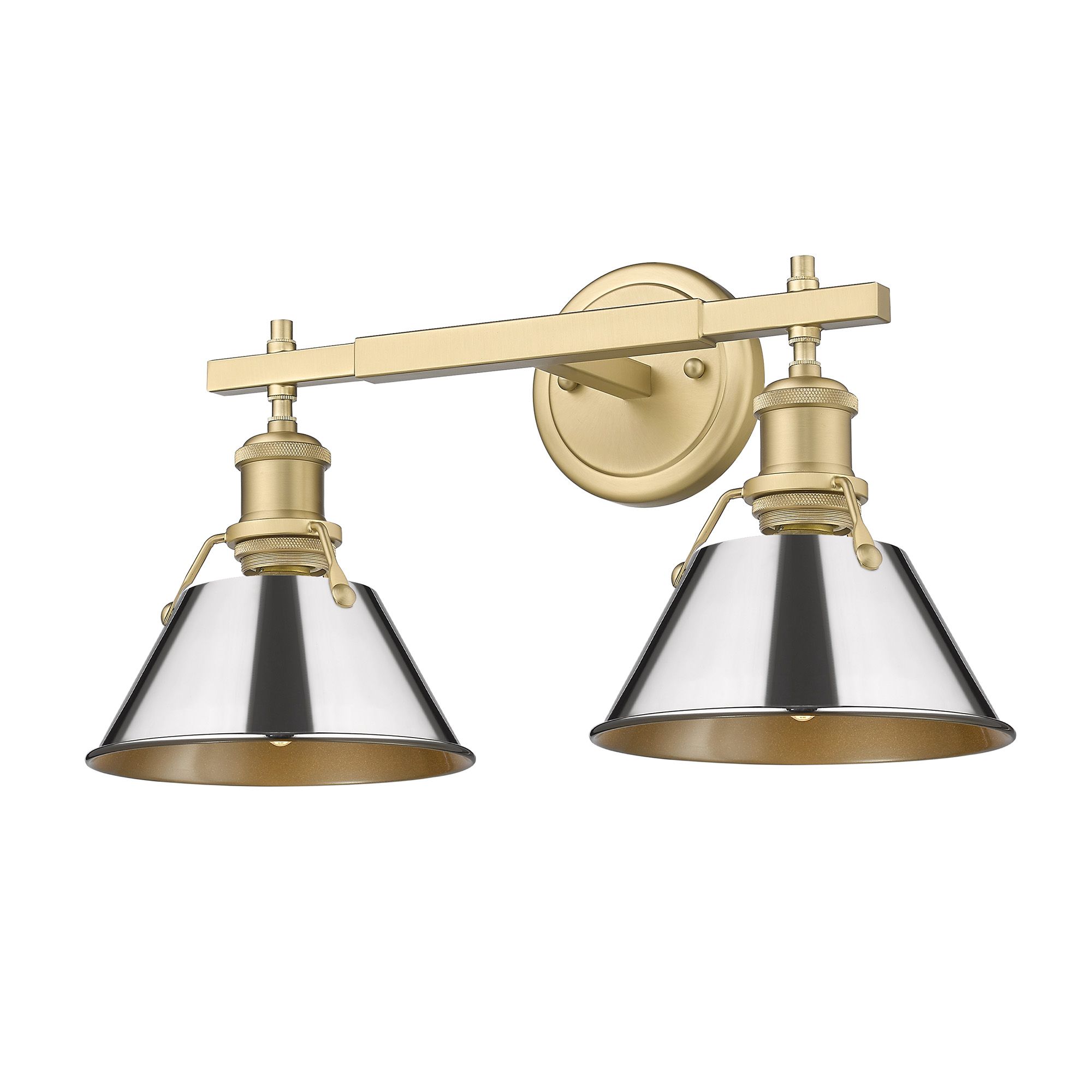 Image 3 Orwell 18 1/4" Wide 2-Light Vanity Light in Champagne Bronze with Chro more views